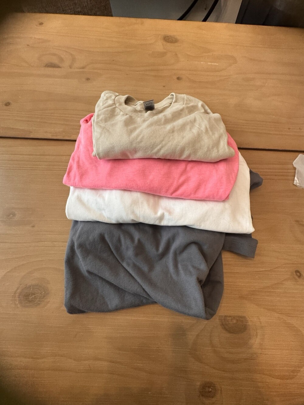 Blank T-Shirt Bundle Lot Miscellaneous Colors And Sizes 4 Pieces All Size M
